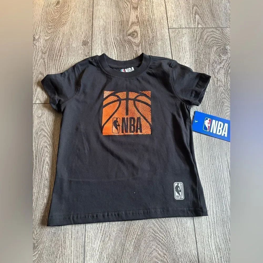 NBA Kids Black Basketball Graphic T-Shirt